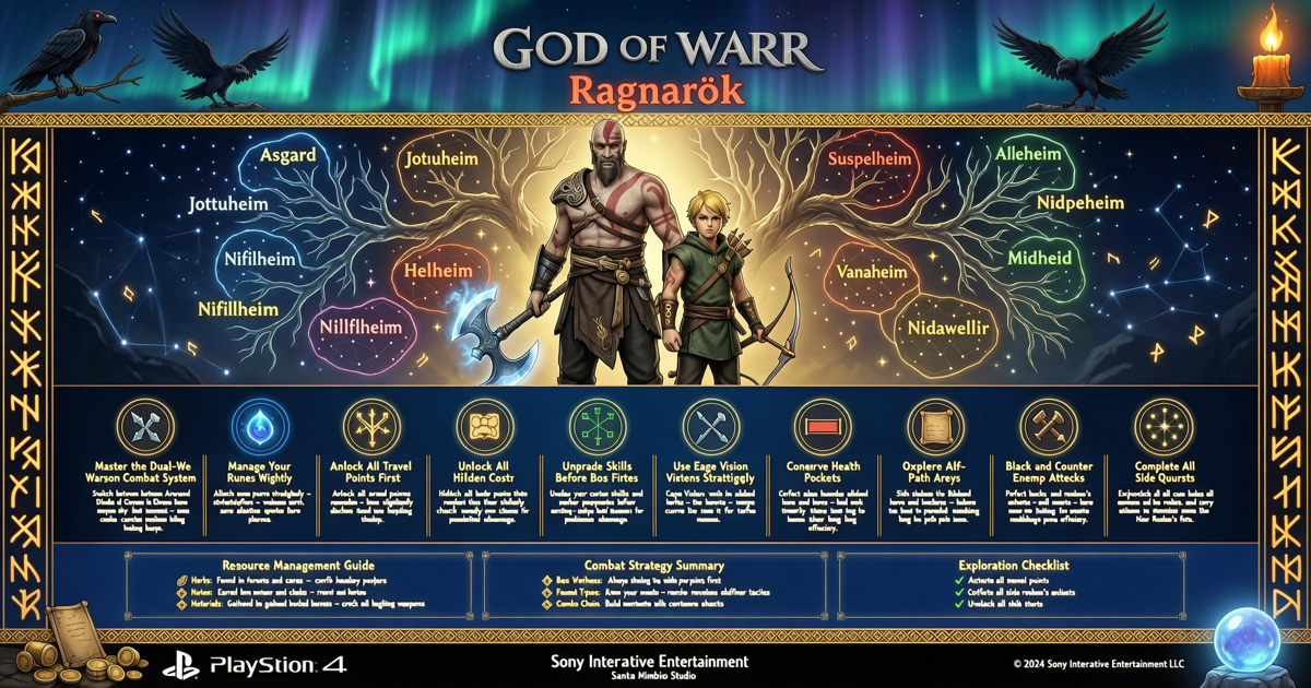 God of War Ragnarok: 10 Essential Tips for Exploring the Nine Realms